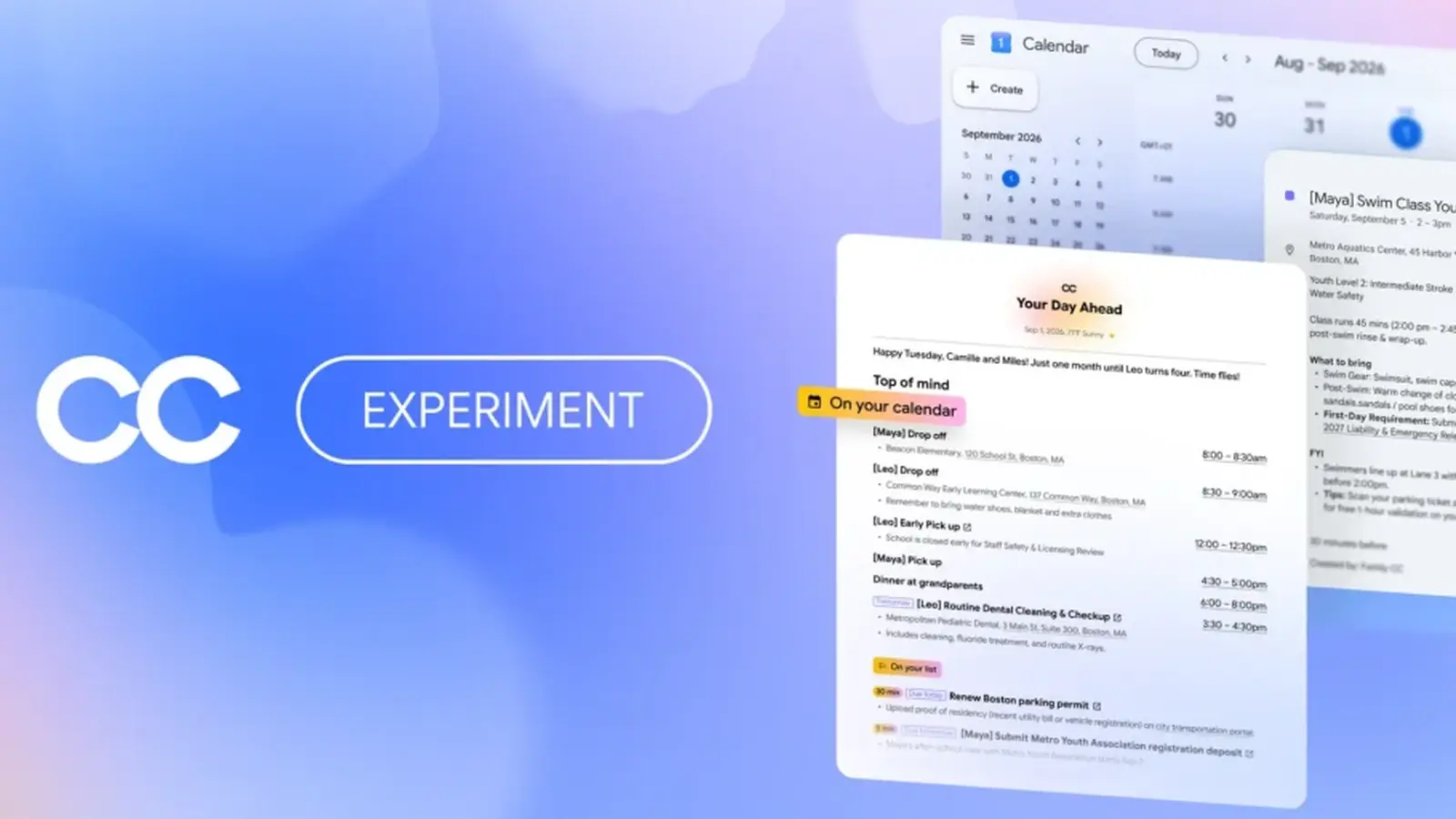 Google’s CC assistant gains family-focused task tools