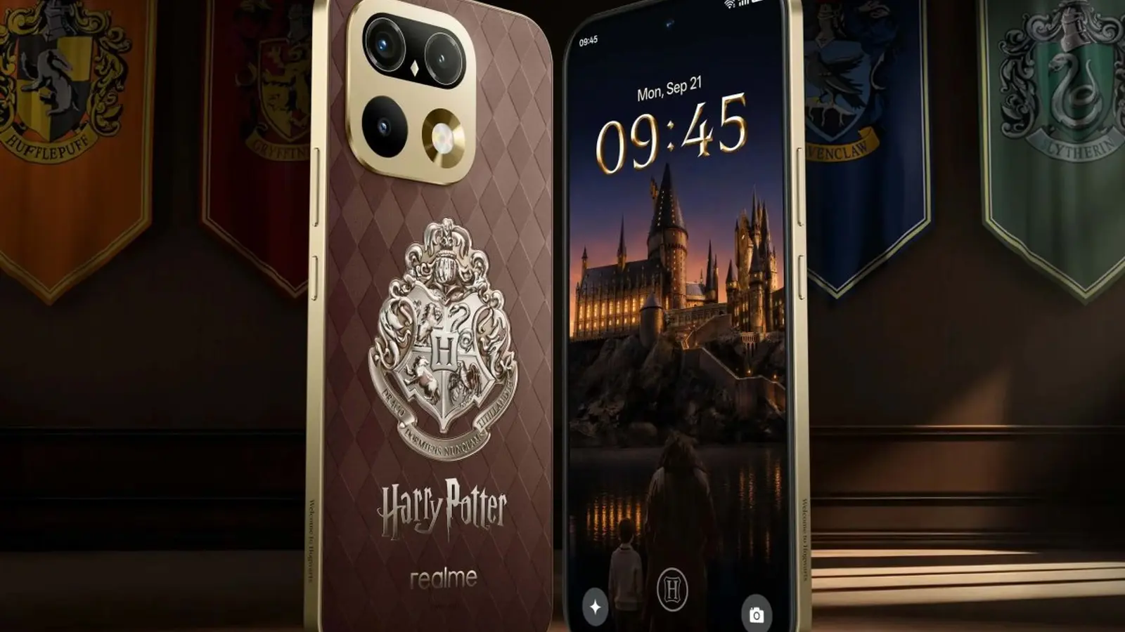 Realme 16 Pro Harry-Potter-Edition mit Farbwechsel-Wappen