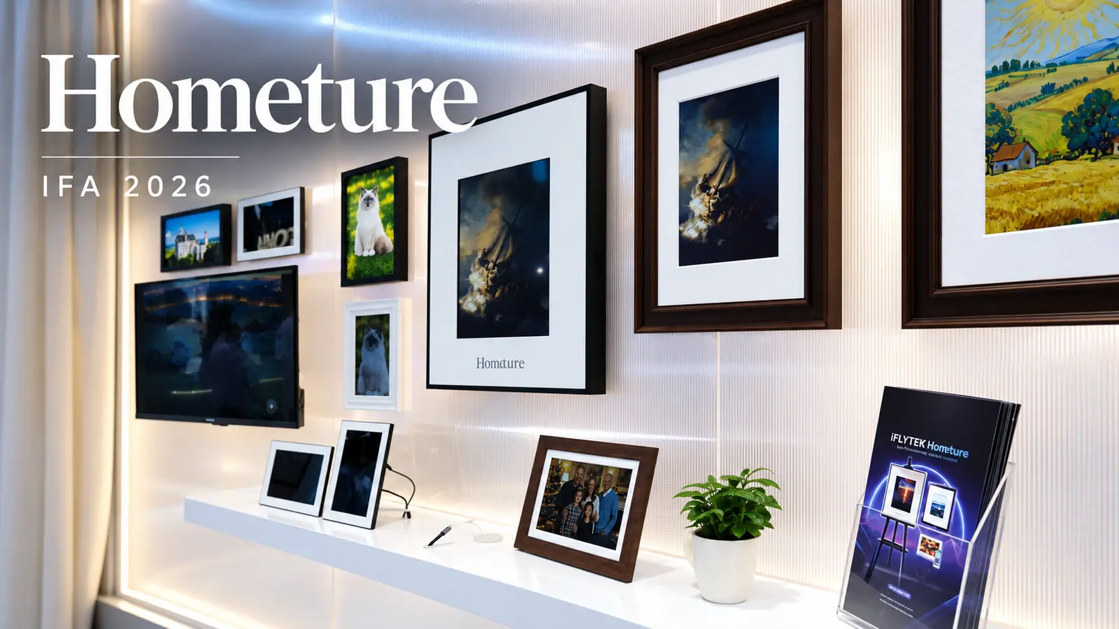 Hometures KI-Magic-Rahmen und E-Ink-Canvas auf der IFA 2026