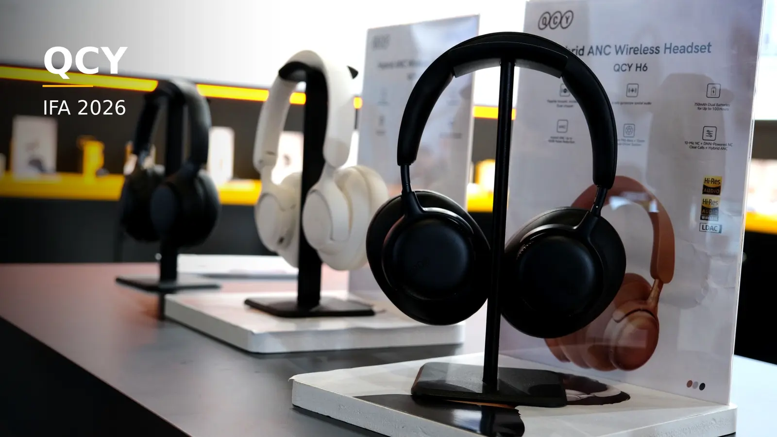 QCY auf der IFA 2026: Open-Ear, ANC und Over-Ear-Trends