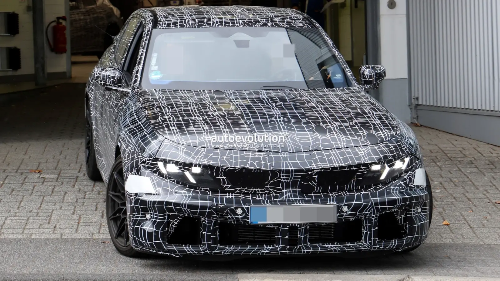 2029 BMW M3 mule shows Neue Klasse front, wide fenders