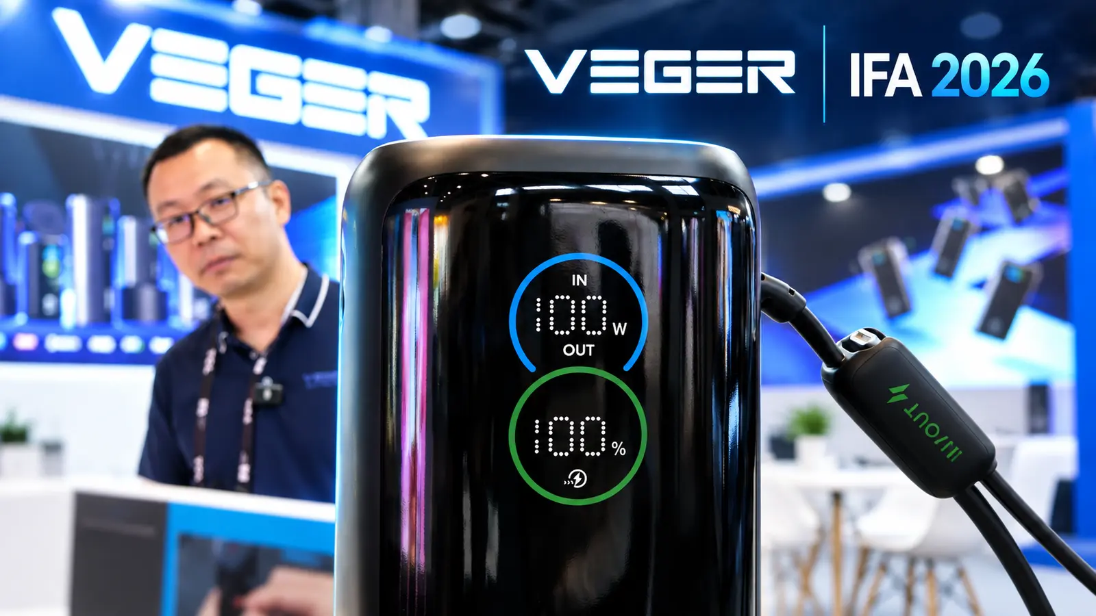 VEGER auf der IFA 2026: Powerbanks von 10k bis 50k