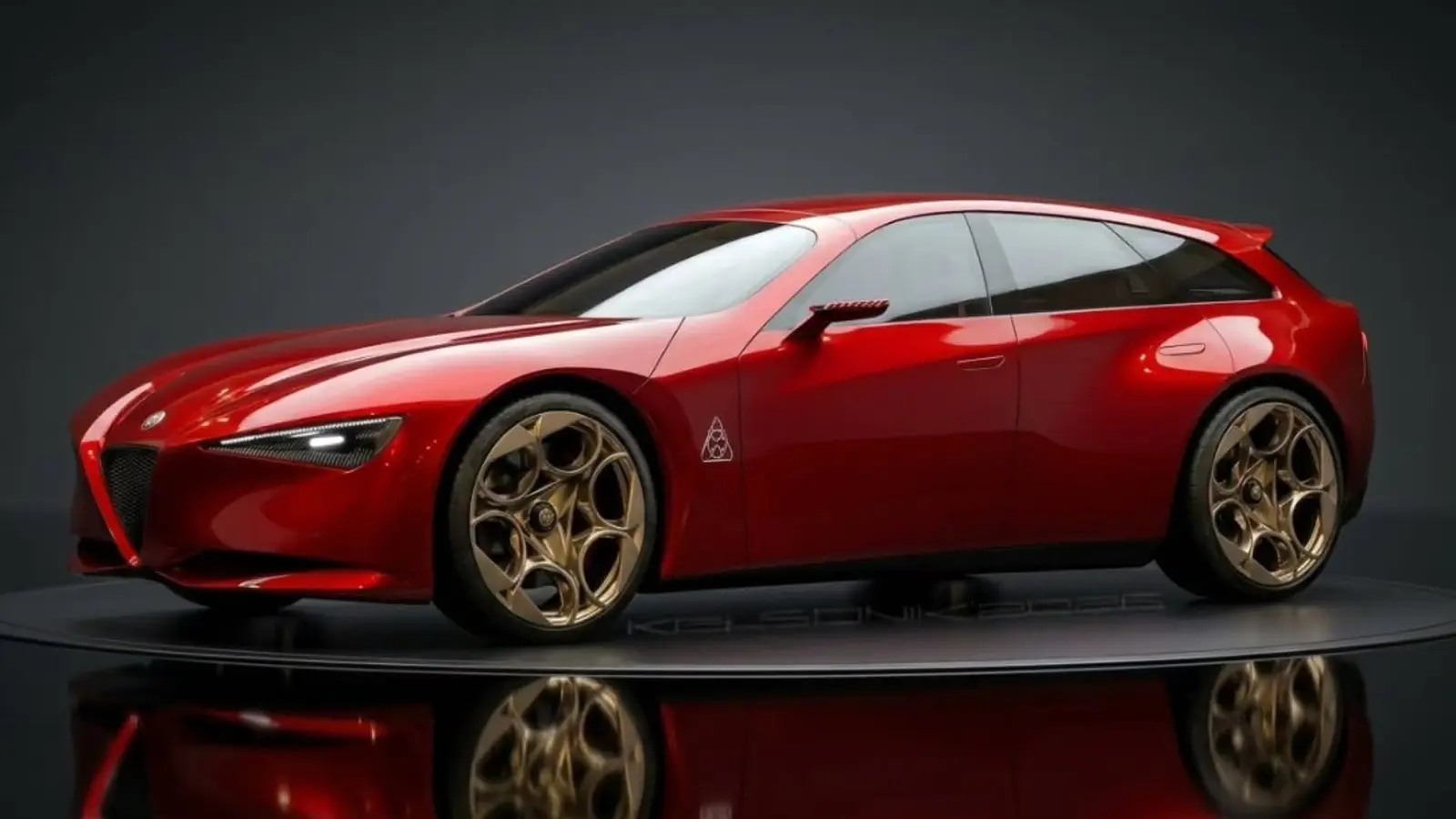 Alfa Romeo Cuorerosso Sparks Giulia Sportwagon Renderings