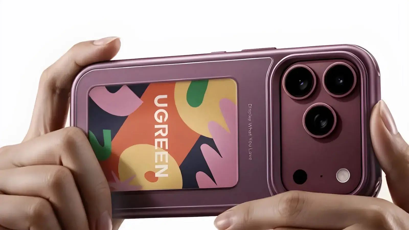 Ugreen Magic E-Ink-iPhone-Hülle mit 3,7-Zoll-Farbdisplay