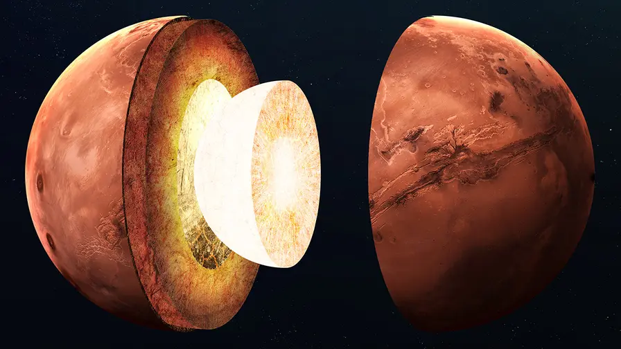 Mars's Hidden Heat: A Four Hundred Degree Mystery Deep