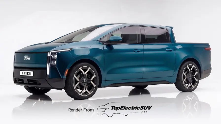 Ford Fathom rendered after Las Vegas camo teaser images