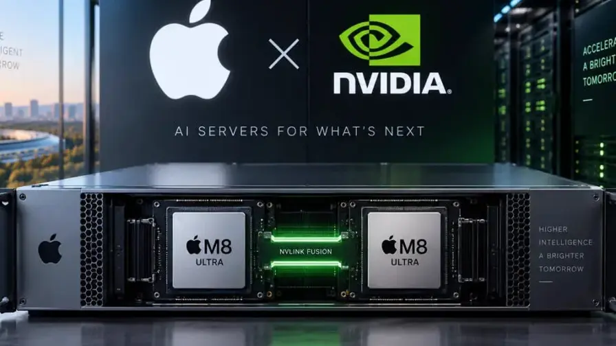 Apple Eyes M8-Based Servers Linked by Nvidia NVLink