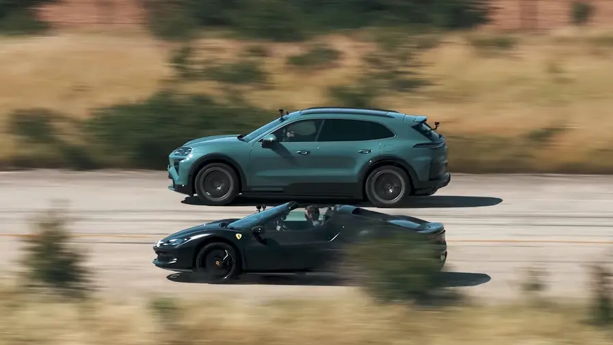 Porsche Cayenne Turbo Electric Beats Ferrari 296 GTS