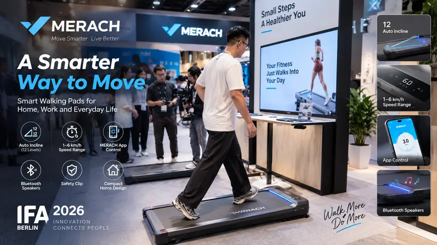 MERACH präsentiert kompaktes Walking Pad für Zuhause 2026
