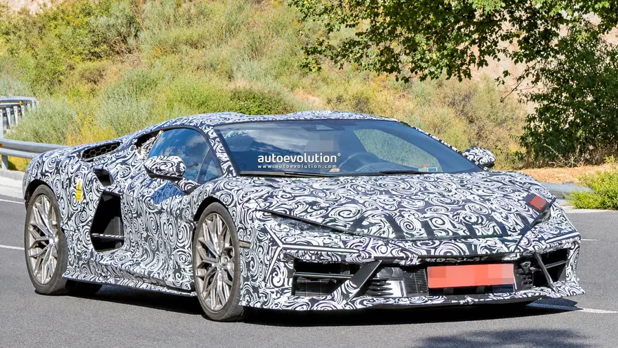 Spy Photos Suggest Lamborghini Revuelto Facelift Coming