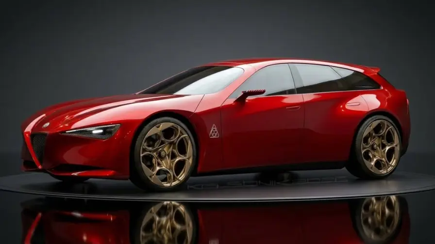 Alfa Romeo Cuorerosso Sparks Giulia Sportwagon Renderings