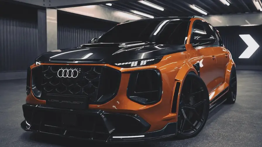 Angry Orange Widebody SQ7 Render Imagines 700+hp V8