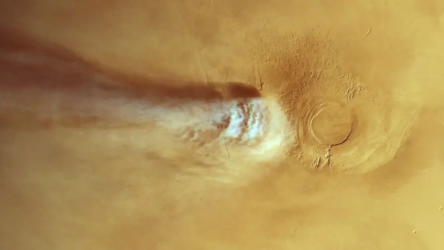 Mars Morning Cloud Breaks Atmospheric Rules and Mysteries