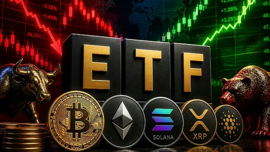 Crypto ETFs See $610.7M Outflows; ETH Exceeds BTC This Week