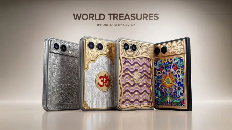 Caviar World Treasures: iPhone Duo in 18K Gold and Diamonds