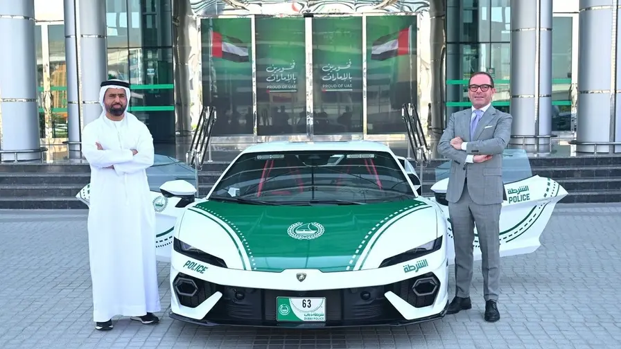 Dubai Police Adds Lamborghini Temerario Plug-In Supercar