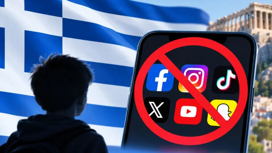 Greece Bans Social Media Use for Under-15s Starting 2027
