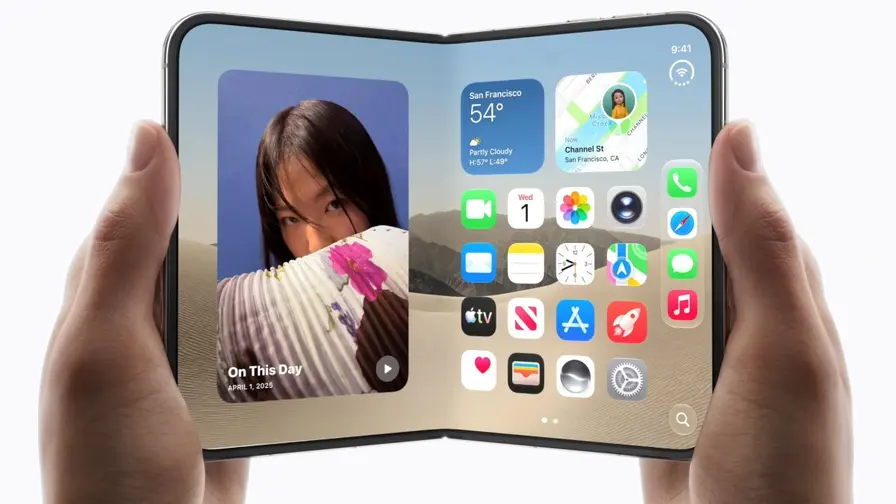Apple: iPhone Duo inner display top layer is replaceable