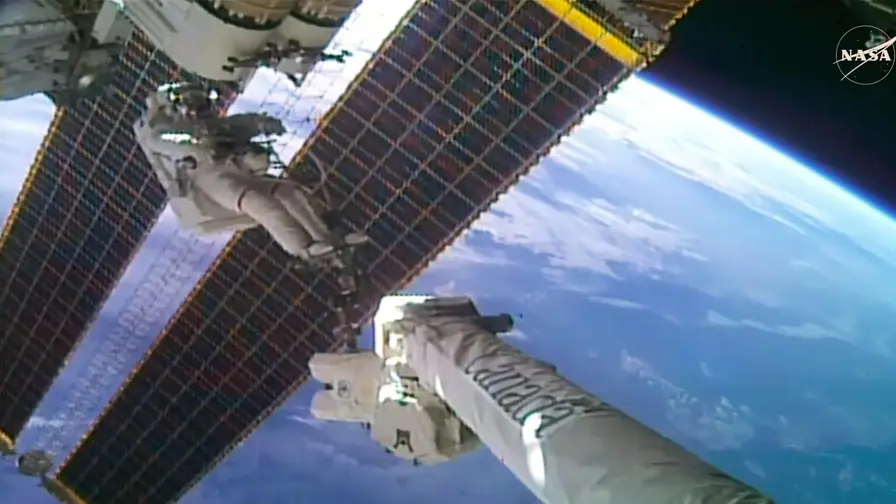 New Roll-Out Solar Array Boosts ISS Power by 30% Today