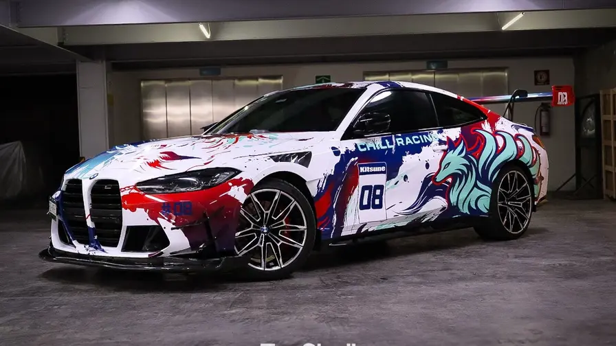 RevoZport Unveils BMW M4 Coupe in 'Unicorn Puke' Livery